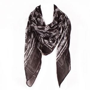 Écharpe de protection pour le cou, unisexe, imprimé tête de mort, écharpe chaude, faux col, pour