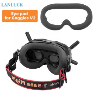 Coussinet oculaire respectueux de la peau pour lunettes DJI FPV V2, Kit de remplacement de plaque