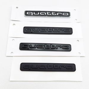 3D ABS noir Logo Quattro emblème voiture coffre arrière Badge décalcomanie pour Audi A1 A2 A3 A4 A5