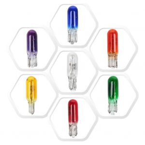 Ampoule Led W2W T5 12V 1.2W, 10 pi&egrave;ces, lampe d'instrument, lumi&egrave;re int&eacute;rieure de voiture, lampe