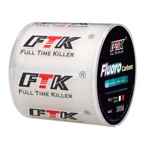 300m 500m revêtement fluorocarbone ligne de pêche 4.13LB-34.32LB ligne de Leader en Fiber de carbone