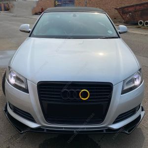 Becquet de lèvre de pare-choc avant noir brillant, diffuseur rétroft pour Audi S3 8P A3 s-line FL