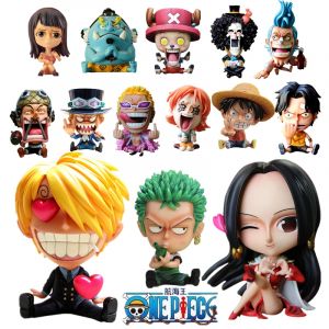 Figurine De Dessin Animé Zoro Luffy Sanji, Une Pièce Figurine De Robin Nami Brook Chopper En