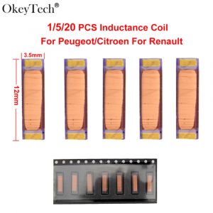 Okeytech 1/5/20 pièces réparation Inductance bobine transpondeur puce pour Renault pour Peugeot pour