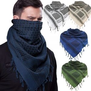 Écharpe de chasse tactique Shemagh tactique désert Keffiyeh tête cou écharpe arabe enveloppement