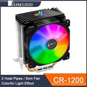 Jonsbo CR1200 refroidisseur de processeur 2 tour de caloducs effet de lumière coloré rvb ventilateur