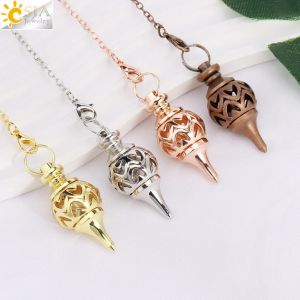Pendentif en cuivre pendule en métal pour radiesthésie Divination écriture méditation Chi