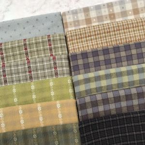 50*55 cm bricolage japon petit groupe de tissus tissu teint en fil, pour coudre à la main Patchwork
