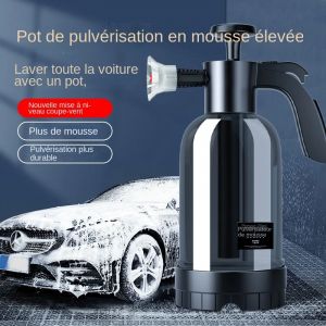 Pulvérisateur de mousse à pompe à main avec 3 types de buses, canon à mousse pneumatique à main,