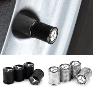 Bouchons de Valve de pneu de roue de voiture, 4 pièces, décoration pour Mercedes Benz classe A C E