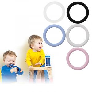 Porte-t&eacute;tine en silicone pour b&eacute;b&eacute;, anneaux toriques, adaptateur JOClips, 5 pi&egrave;ces/ensemble