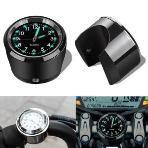 Montre à Quartz en aluminium, horloge lumineuse, support de guidon pour moto, Scooter, vélo,