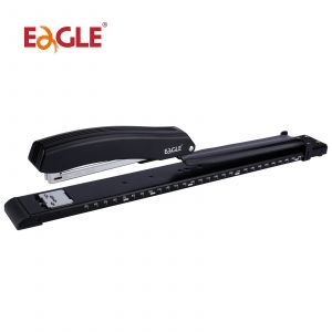 Agrafeuse Eagle LONG-ARM avec règle intégrée et guide-papier réglable, enclume rotative, fournitures