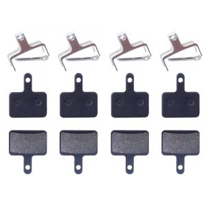 4 paires de plaquettes de frein à disque en résine semi-métallique pour vélo Shimano B01S M375 M395