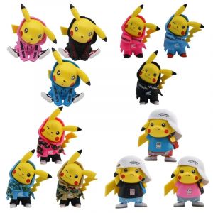 Figurines Pokémon Pikachu pour Enfants, Jouet Mignon, Poupées de Décoration, Figurines d'Action