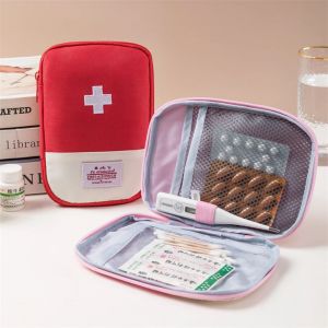Trousse de premiers soins portable et mignonne, trousse d'urgence médicale, sac de rangement de