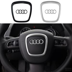 Badge de remplacement pour volant d'automobile, LOGO de d&eacute;coration pour AUDI A6L A5 Q7 A3 Q3