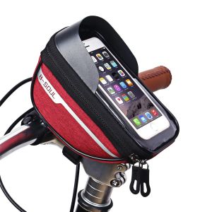 B-SOUL 6.5 pouces sac de vélo étanche vtt Tube guidon sac étui vélo téléphone portable avant sac