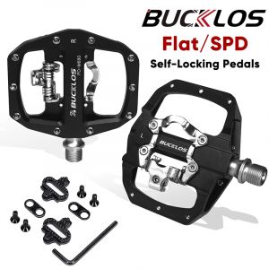 2023 nouveaux pédales de VTT BUCKLOS PD-M680 pédales plates et de verrouillage à double fonction