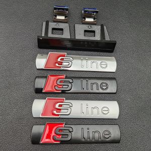Autocollant de voiture avec Logo en métal 3D, emblème de ligne S, pour Audi Sline Q3 Q5 Q2 A1 A3 A4