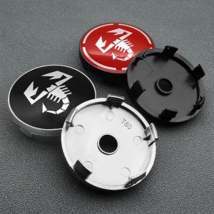 Autocollants d'emblème de couvercle de jante de capuchon de moyeu central de roue de voiture, Abarth