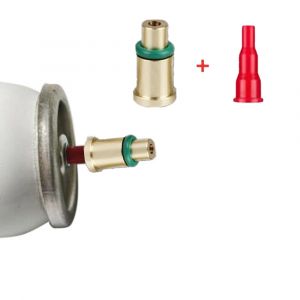 Tête de recharge de gaz en laiton et cuivre réutilisable, adaptateur de buse Butane en plastique
