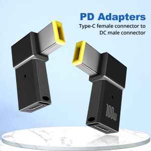 Adaptateur PD 100W USB Type C femelle vers DC mâle pour Lenovo Thinkpad USB-C, convertisseur de