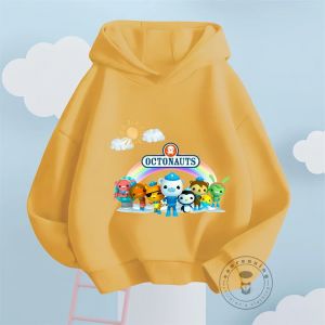 Sweat à capuche Octonauts pour enfants, pull, survêtement, dessin animé Anime, garçons, filles,