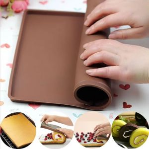Tapis de cuisson en Silicone, moule à rouleau de gâteau, Macaron suisse, tapis de four antiadhésif,