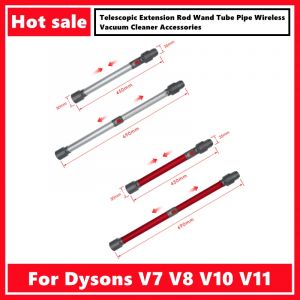 Tuyau de Tube de baguette de tige d'extension télescopique pour accessoires d'aspirateur sans fil