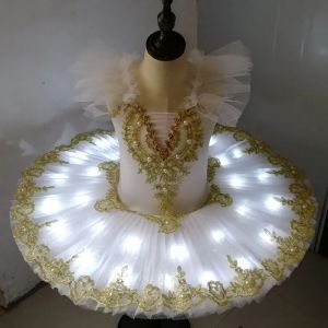 Tutu Ballet lumière Led lac des cygnes ballerine crêpes Tutu fille femmes adulte enfant robe de