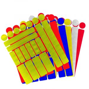 Autocollants r&eacute;fl&eacute;chissants automobiles, r&eacute;flecteur de moto et de v&eacute;lo, jante de roue de cyclisme,