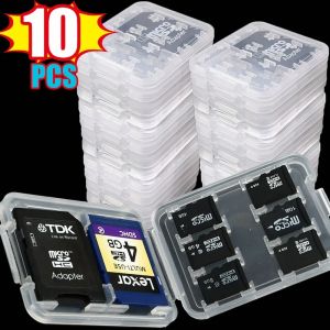 8in1 plastique r&eacute;utilisable Micro SD SDHC TF carte m&eacute;moire mallette de rangement bo&icirc;te protecteur