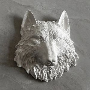 Moule tête de loup Animal, tête de Lion, hibou, décoration murale, Sculpture en plâtre, résine,