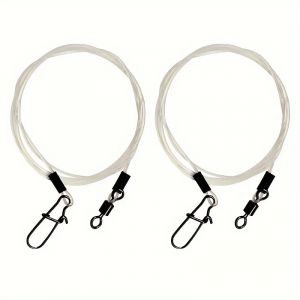 12 pièces 100% ligne de pêche en fluorocarbone canne à pêche ligne en fluorocarbone avec pivot