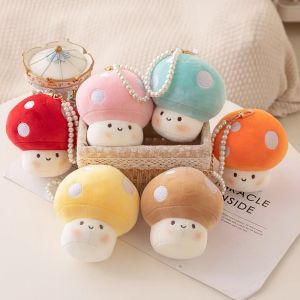 Porte-cl&eacute;s en peluche avec pendentif mignon, petit champignon, poup&eacute;e de dessin anim&eacute;, sac suspendu,