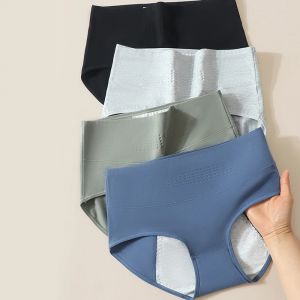 Taille haute &eacute;tanche culotte menstruelle pour femme pantalon &agrave; p&eacute;riode large sous-v&ecirc;tements