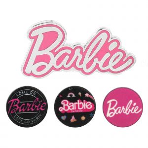 Broche Barbie rose Kawaii, Badges Anime, épingle à revers pour femmes, vêtements sur le sac à dos,