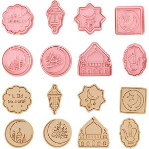 Tampon emporte-pi&egrave;ce pour Eid Mubarak Eid al Fitr, croissant de mosqu&eacute;e, th&eacute;i&egrave;re, moule &agrave; biscuits,