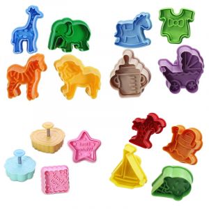 4 pièces bricolage 3D animaux légumes fruits pâte à modeler Slime moule ensemble d'outils Kit