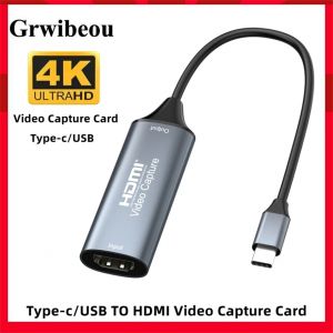 Carte d'acquisition vid&eacute;o USB 3.0, adaptateur USB/type-c vers HDMI, enregistrement de jeu ms2130