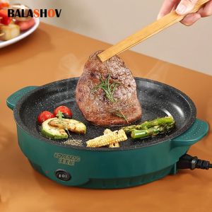Multicuiseur électrique poêle électrique 220V maison Barbecue Steak frit poisson Omelette poêle