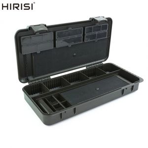 Hirisi – boîte de pêche à la carpe, mallette de rangement d'outils pivotants avec 25 broches de
