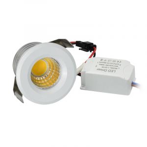 COB 3W Mini LED Spot Downlights lumière variable 110V 220V trou de coupe 30mm pour plafond armoire