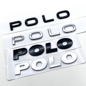 Autocollant de coffre arrière ABS POLO, autocollant de style de voiture, insigne de garde-boue