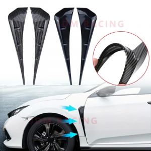 2 pièces universel voiture garde-boue évents latéraux ABS Spoiler garde-boue autocollants décoratifs