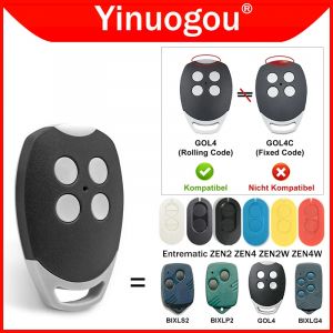 DITEC GOL4 BIXLS2 BIXLP2 BIXLG4 Entrematic ZEN2 ZEN4 ZEN2W ZEN4W T&eacute;l&eacute;commande de porte de garage