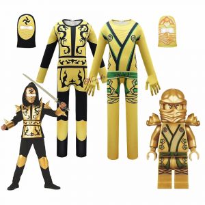 Costume d'Halloween pour Garçons, Anime NSilk ago Ninja Cosplay Zentai, Combinaison de Batterie avec
