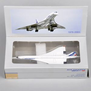 Modèle d'avion moulé sous pression 1:400, Concorde Air France 1976 – 2003, avion de ligne en alliage