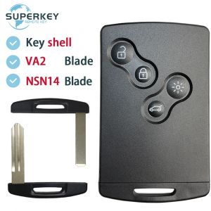 Coque de clé intelligente sans clé, pour Renault Clio IV Captur Renault Megane III Fluence Laguna